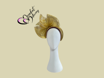 For Sale: Gold Bandeau with Bow