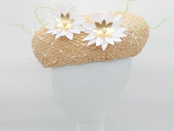 For Sale: Oversized Floral Straw Beret