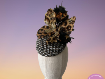 For Sale: Nouveau- Button base and feathers