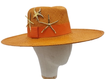 For Sale: Orange Starfish Fedora