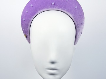 For Sale: Purple Velvet Halo with Swarovski Crystals - BY⭑SHIMMER