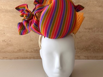For Sale: Ostentatious Hats by Rebecca Hillis Multicoloured Striped 