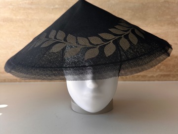 For Sale: Tesselation in Flight Couture Black Tulle & Gold Pitch Sauce