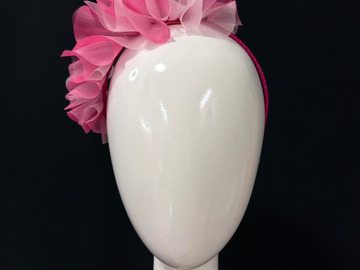 For Sale: Raspberry Pink Ruffled Headband