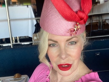 For Sale: Millinery Jill Hostess Pink & Red